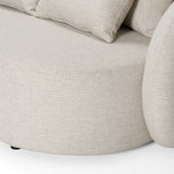 Tabarca Outdoor Beige Fabric 3 Seat Sofa
