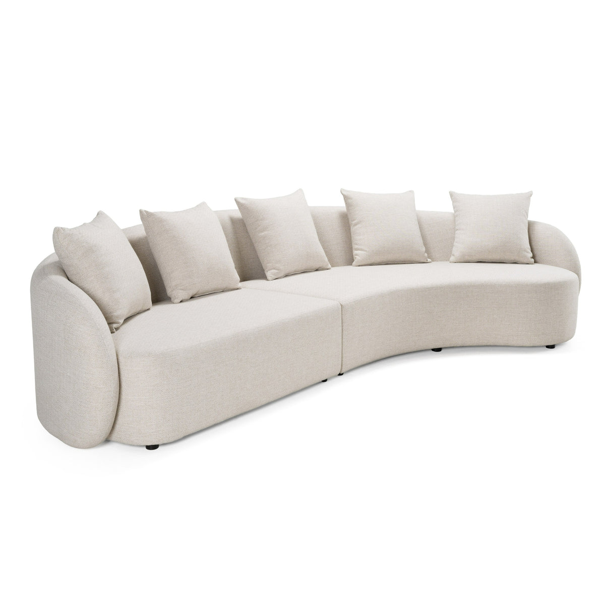Tabarca Outdoor Beige Fabric Sectional Sofa