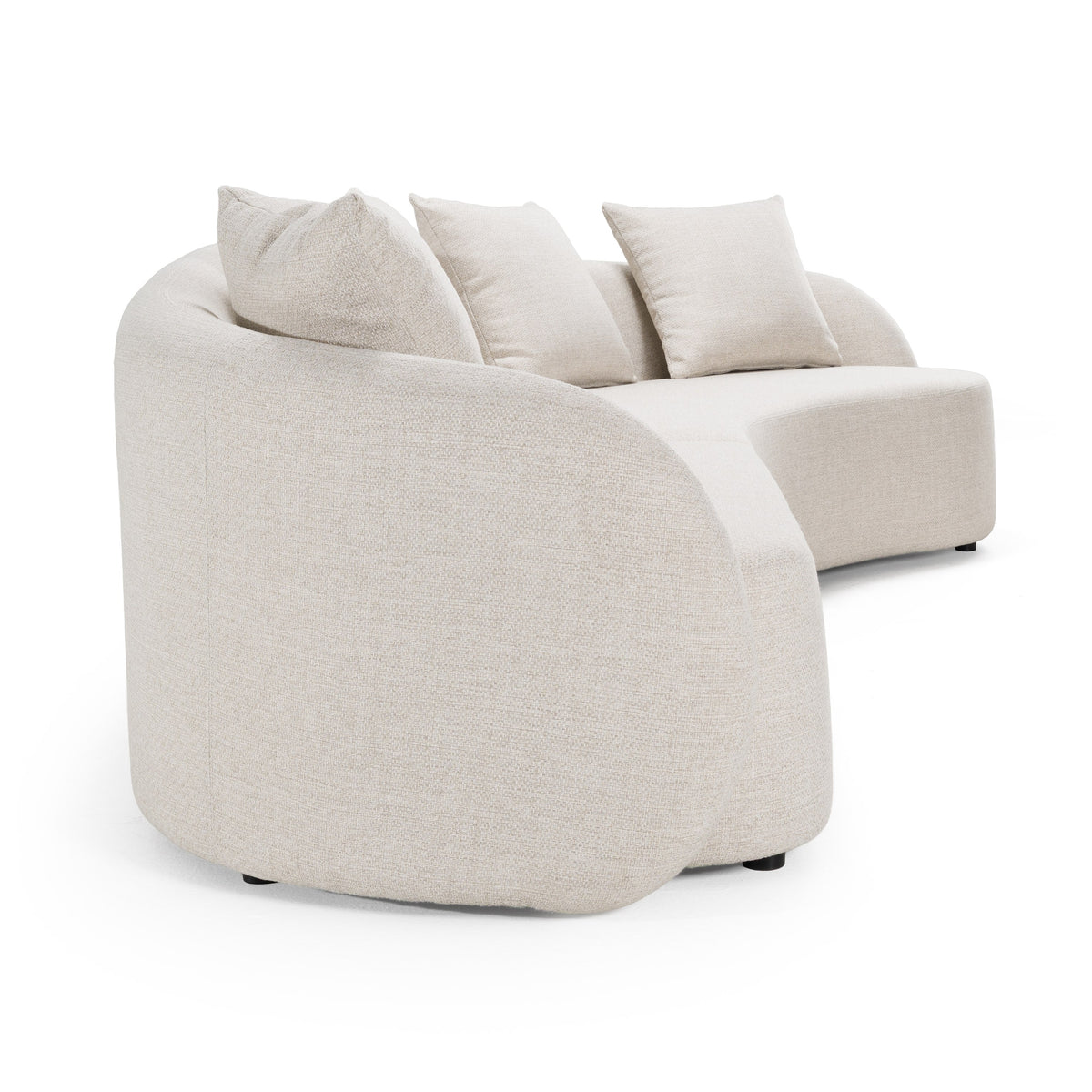 Tabarca Outdoor Beige Fabric Sectional Sofa