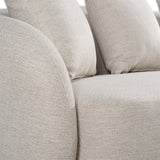 Tabarca Outdoor Beige Fabric Sectional Sofa