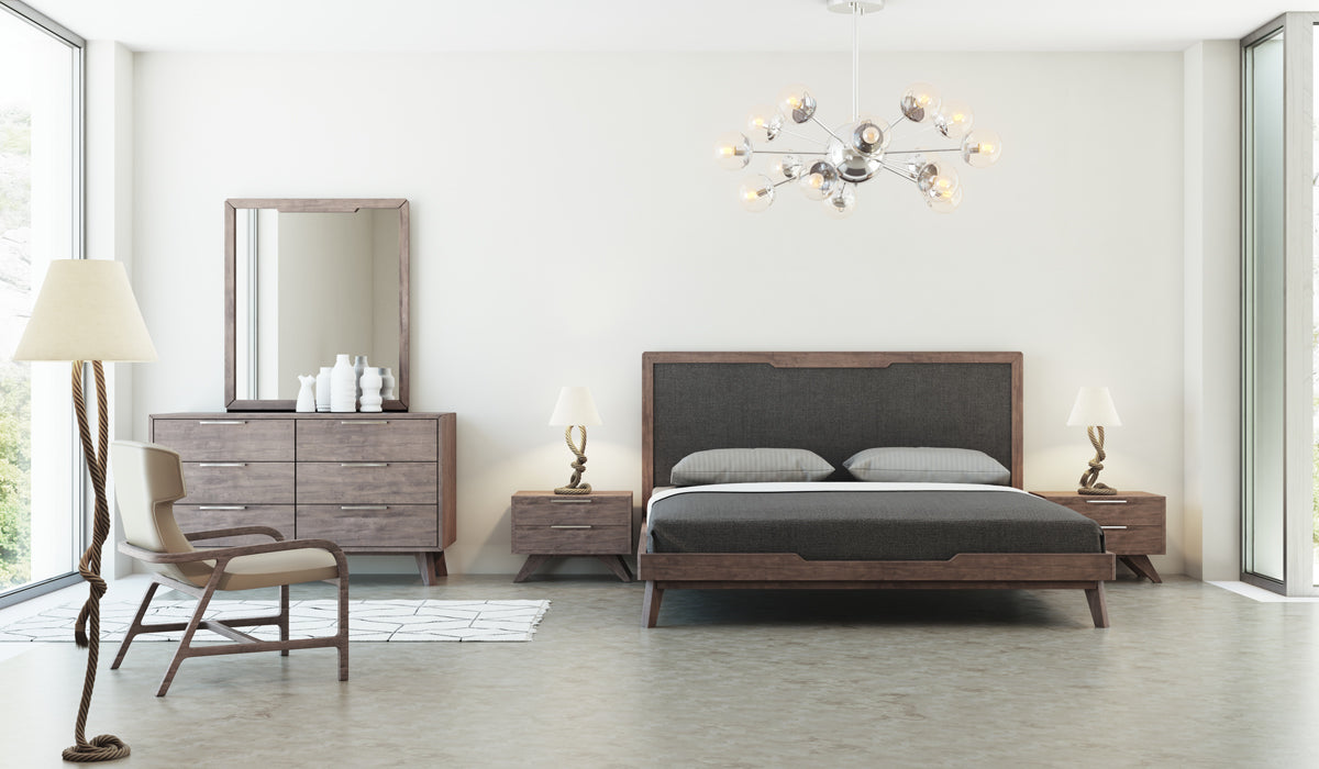 Soria Mid-Century Walnut Chest