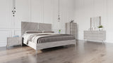 Alexa Italian Modern Grey Bedroom Set