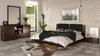 Fantasia Contemporary Dark Walnut Mirror