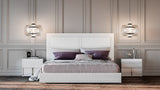 Full Size Nicla Italian Modern White Bedroom Set