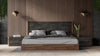 Rado Modern Walnut & Stucco Nightstand