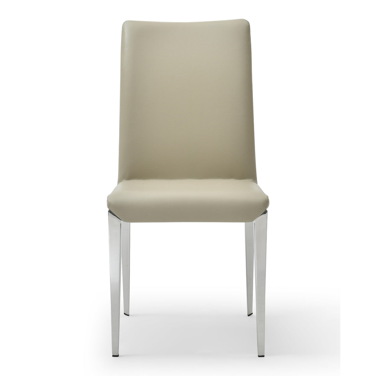 Taryn Modern Light Grey + Stainless Steel Dining Chair (Set of 2)