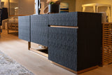 Tasha Modern Black Ash + Brushed Gold Buffet