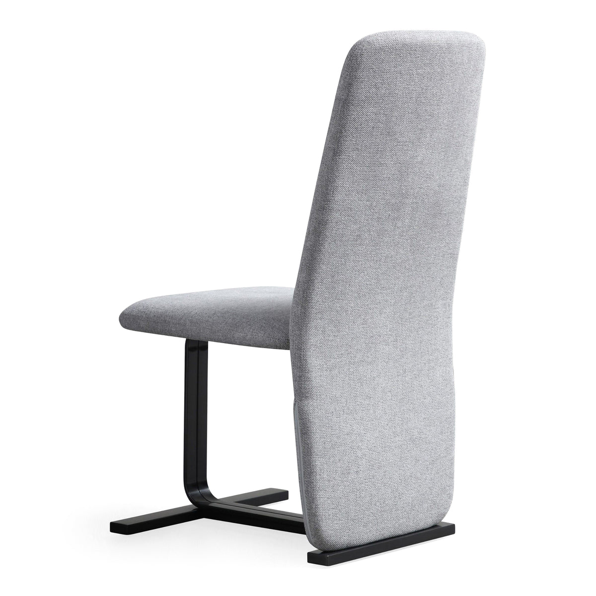 Tasha Modern Grey Linen + Brushed Gunmetal Dining Chair (Set of 2)