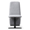 Tasha Modern Grey Linen + Brushed Gunmetal Dining Chair (Set of 2)
