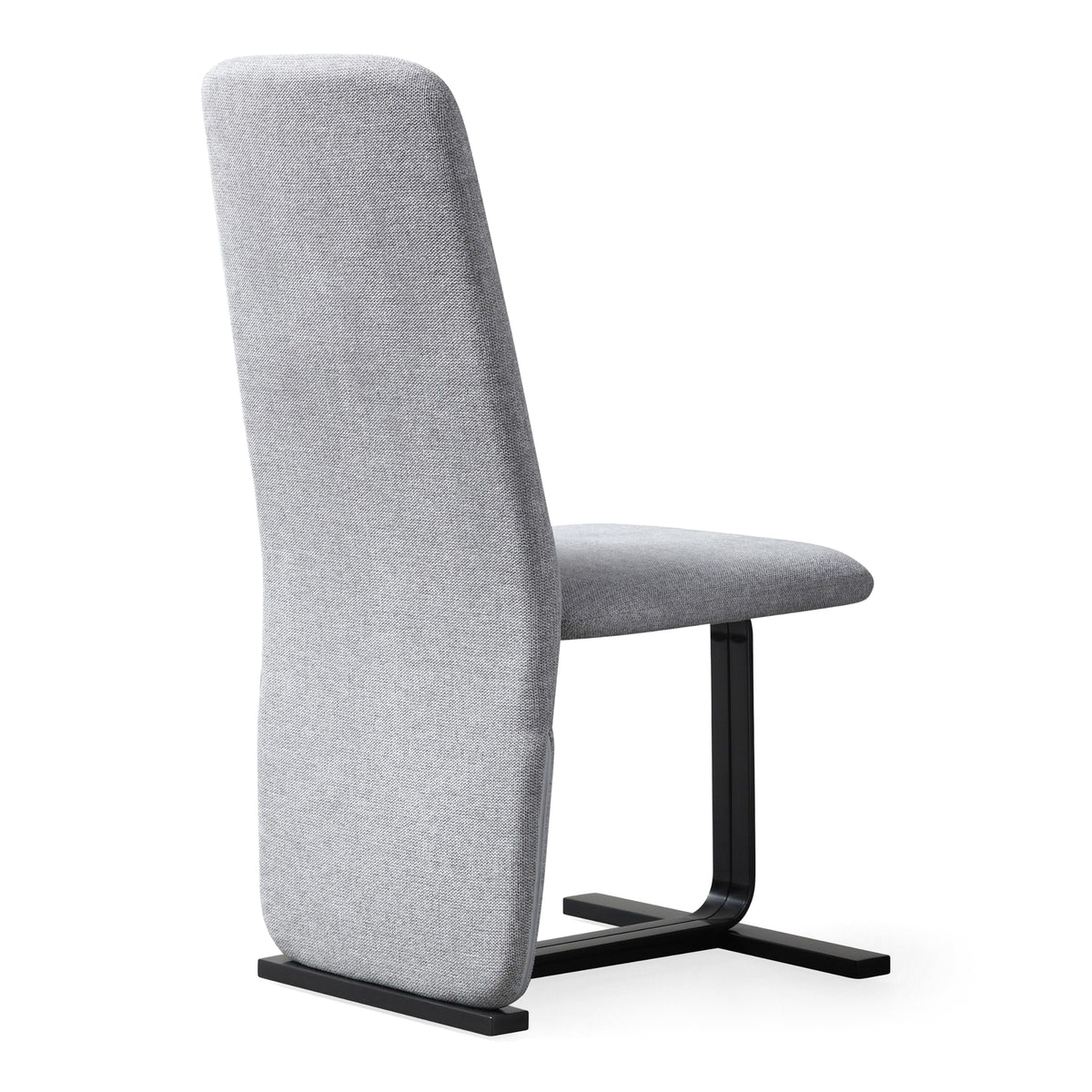Tasha Modern Grey Linen + Brushed Gunmetal Dining Chair (Set of 2)