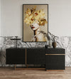 Tasha Modern Black Ash + Brushed Gold Buffet