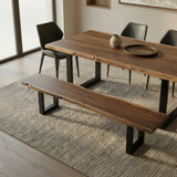 Taylor X-Large 102" Modern Live Edge Dining Bench
