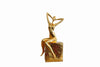 Figure Modern Gold Sculpture