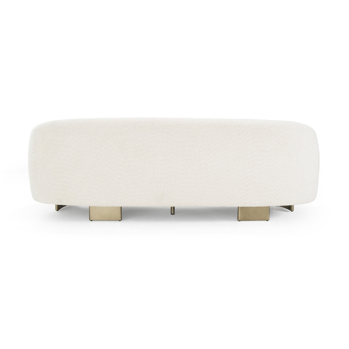 Thrive Modern Beige Fabric + Antique Brass Sofa