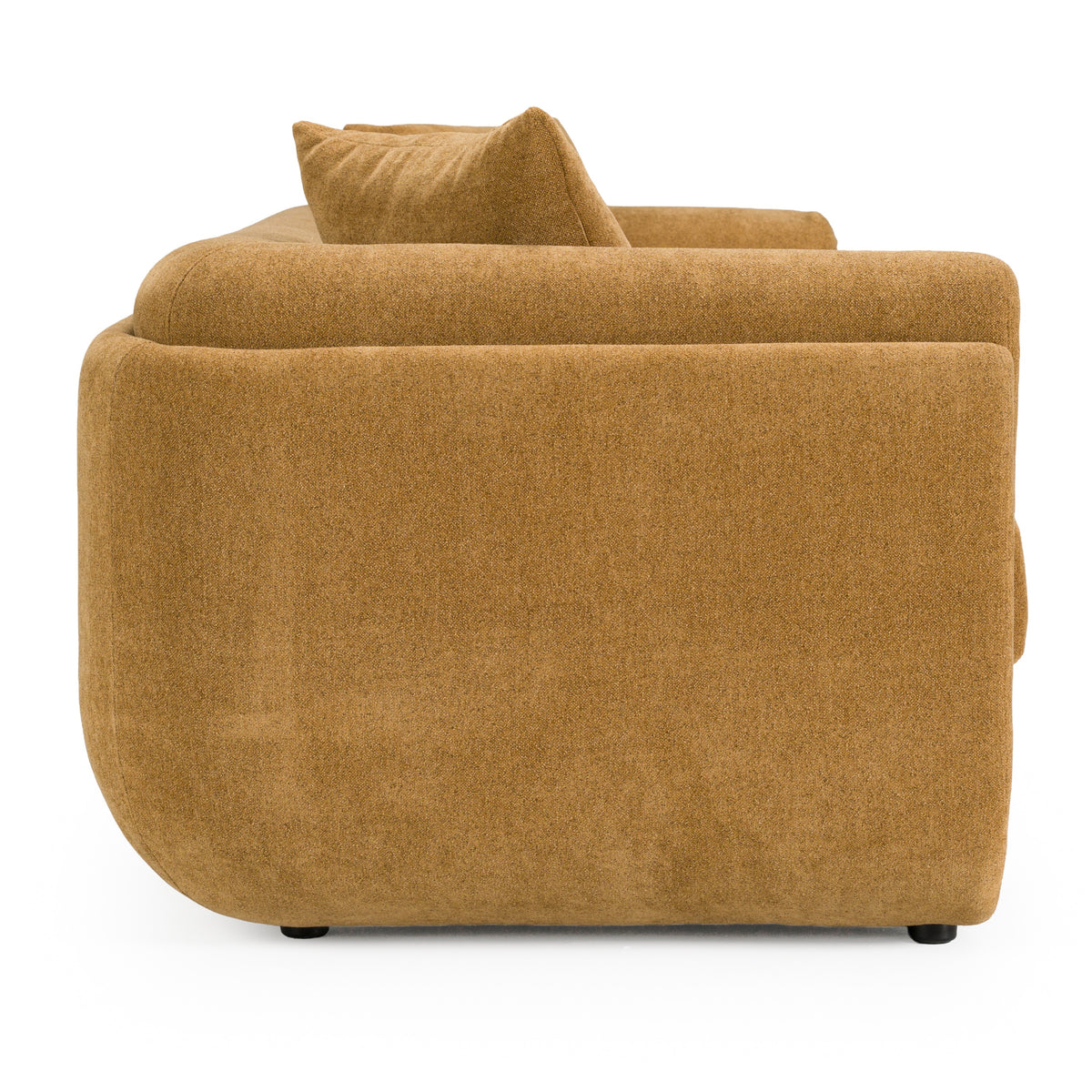 Tiene Modern Orange Fabric 3-Seat Sofa