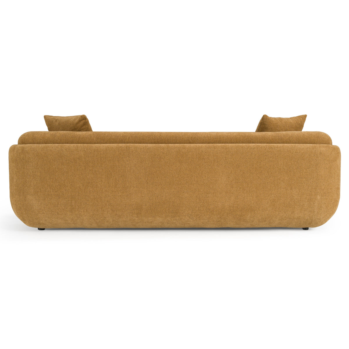 Tiene Modern Orange Fabric 3-Seat Sofa