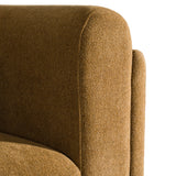 Tiene Modern Orange Fabric 4-Seat Sofa