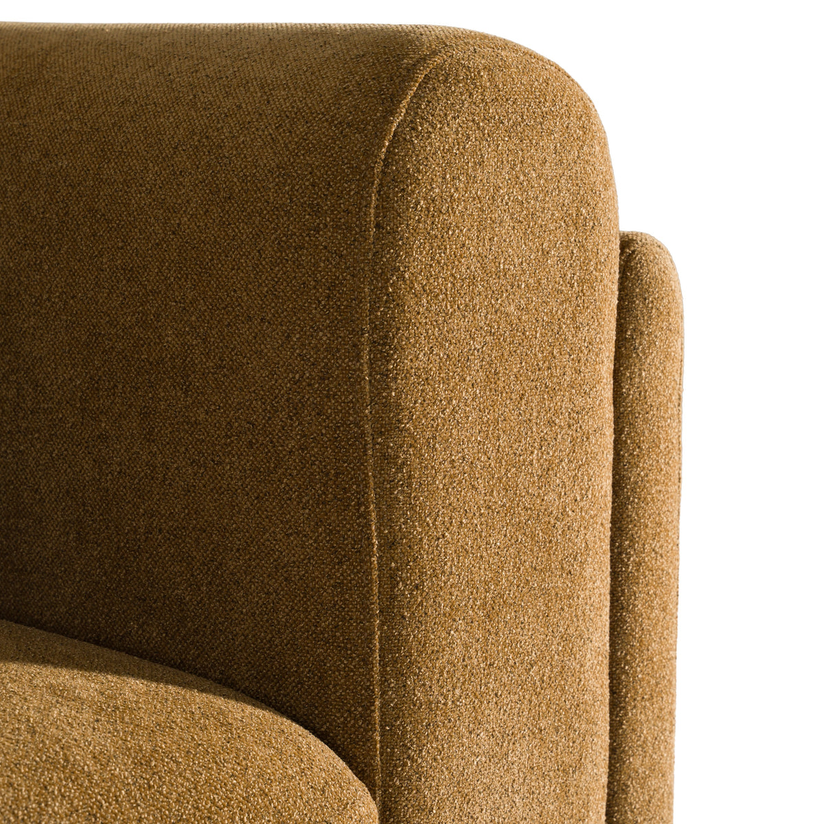 Tiene Modern Orange Fabric 4-Seat Sofa