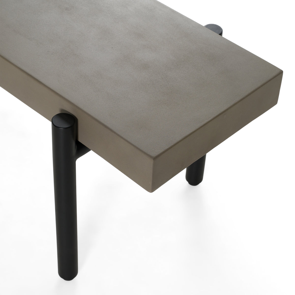 Timlin Modern Concrete & Metal Bench