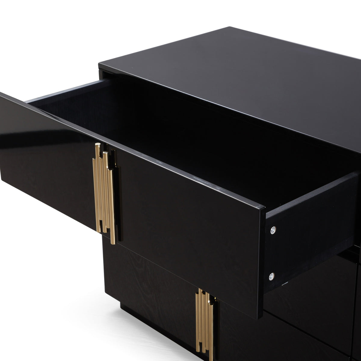 Token Modern Black & Gold 4-Piece Bedroom Set