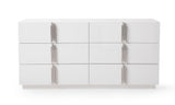 Token Modern White & Stainless Steel Dresser