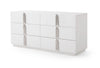 Token Modern White & Stainless Steel Dresser