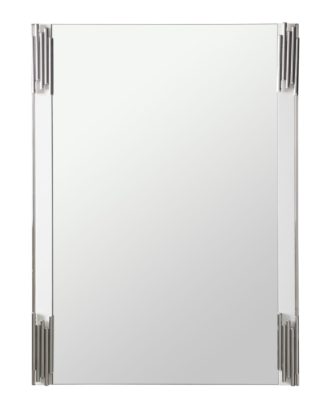 Token Modern White & Stainless Steel Mirror