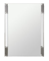 Token Modern White & Stainless Steel Mirror