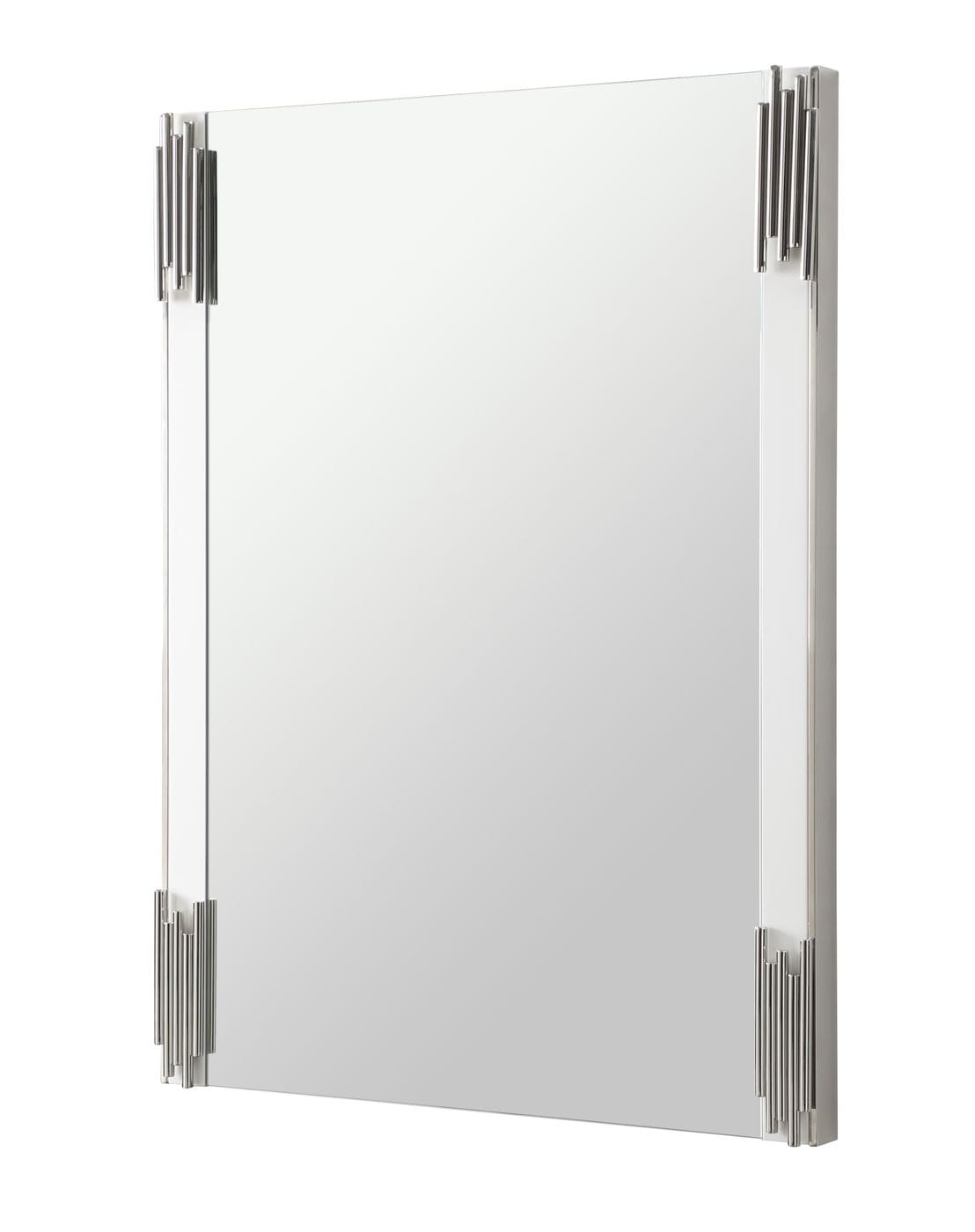Token Modern White & Stainless Steel Mirror