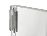 Token Modern White & Stainless Steel Mirror