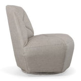 Tomlin Contemporary Grey Woven Fabric Accent Chair