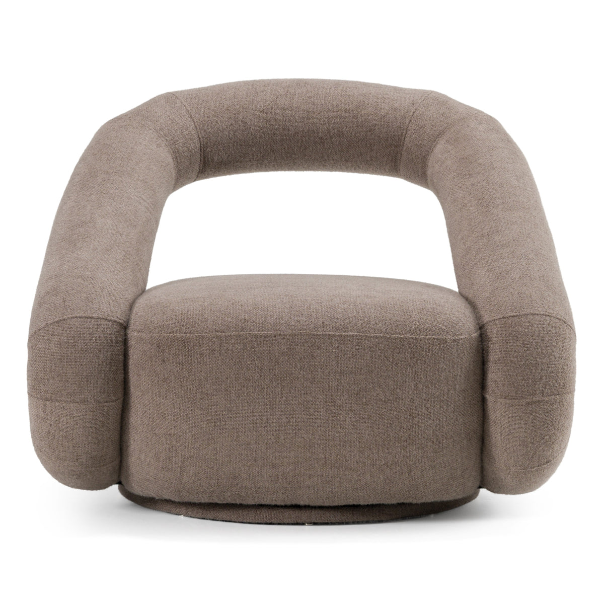 Tony Modern Brown Fabric Swivel Accent Chair