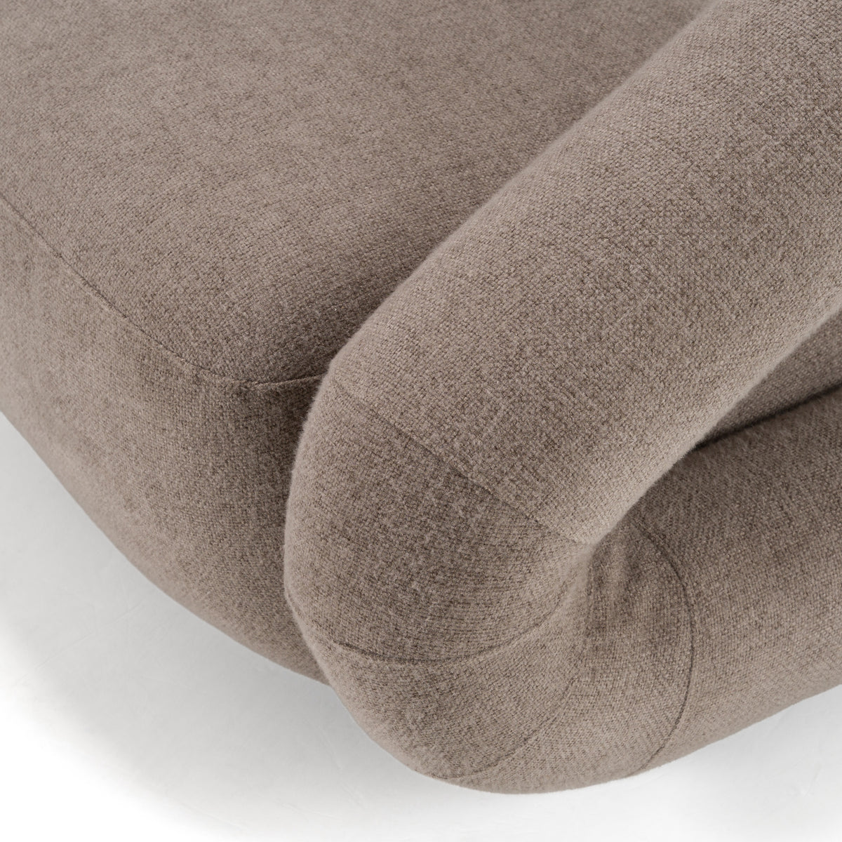 Tony Modern Brown Fabric Swivel Accent Chair