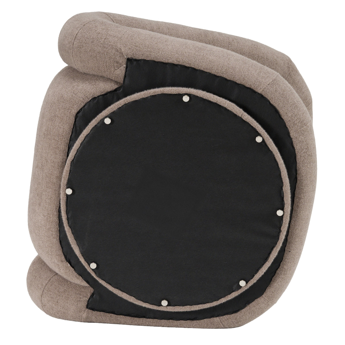 Tony Modern Brown Fabric Swivel Accent Chair