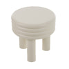 Townley Contemporary White Round End Table