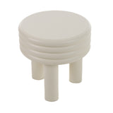 Townley Contemporary White Round End Table