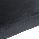 Trea Modern Black Velvet & Rosegold Dining Chair