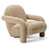Trevor Modern Tan Fabric Accent Chair