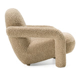 Trevor Modern Tan Fabric Accent Chair