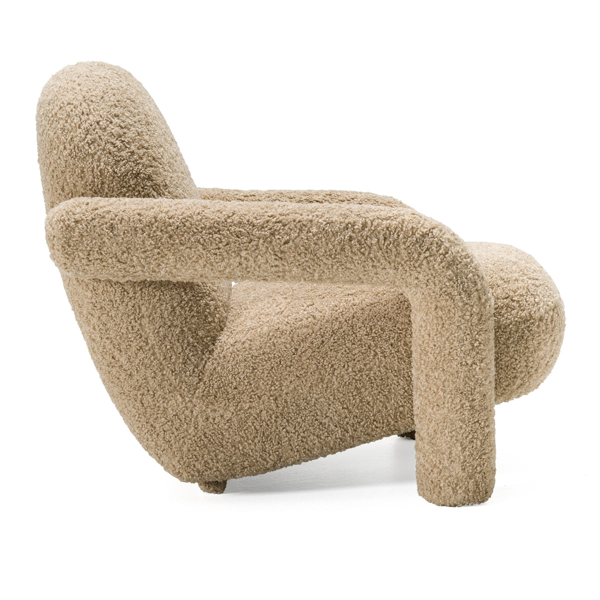 Trevor Modern Tan Fabric Accent Chair