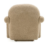 Trevor Modern Tan Fabric Accent Chair