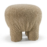 Trevor Modern Tan Fabric Ottoman