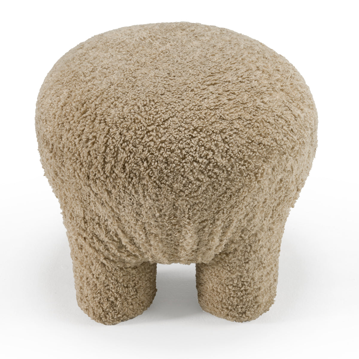 Trevor Modern Tan Fabric Ottoman