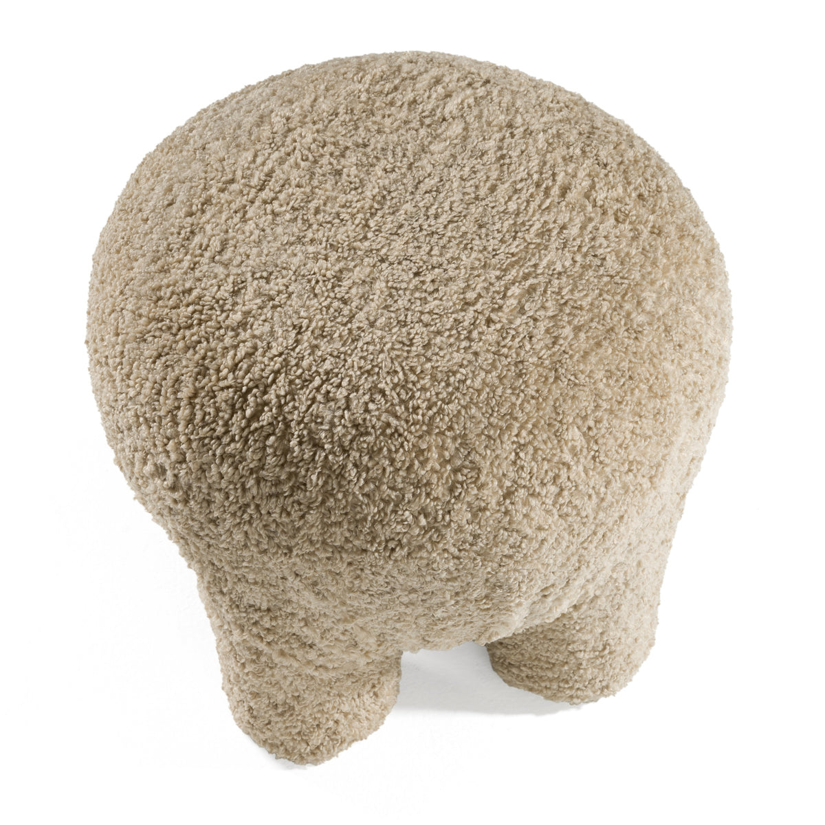 Trevor Modern Tan Fabric Ottoman