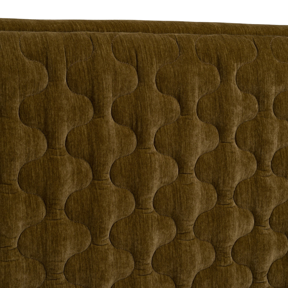 Trieste Modern Brown Fabric Bed