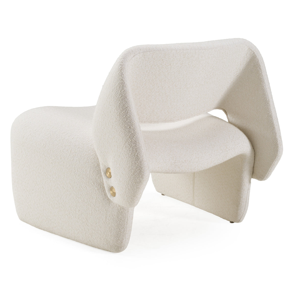 Tristan Modern Off White Fabric Accent Chair