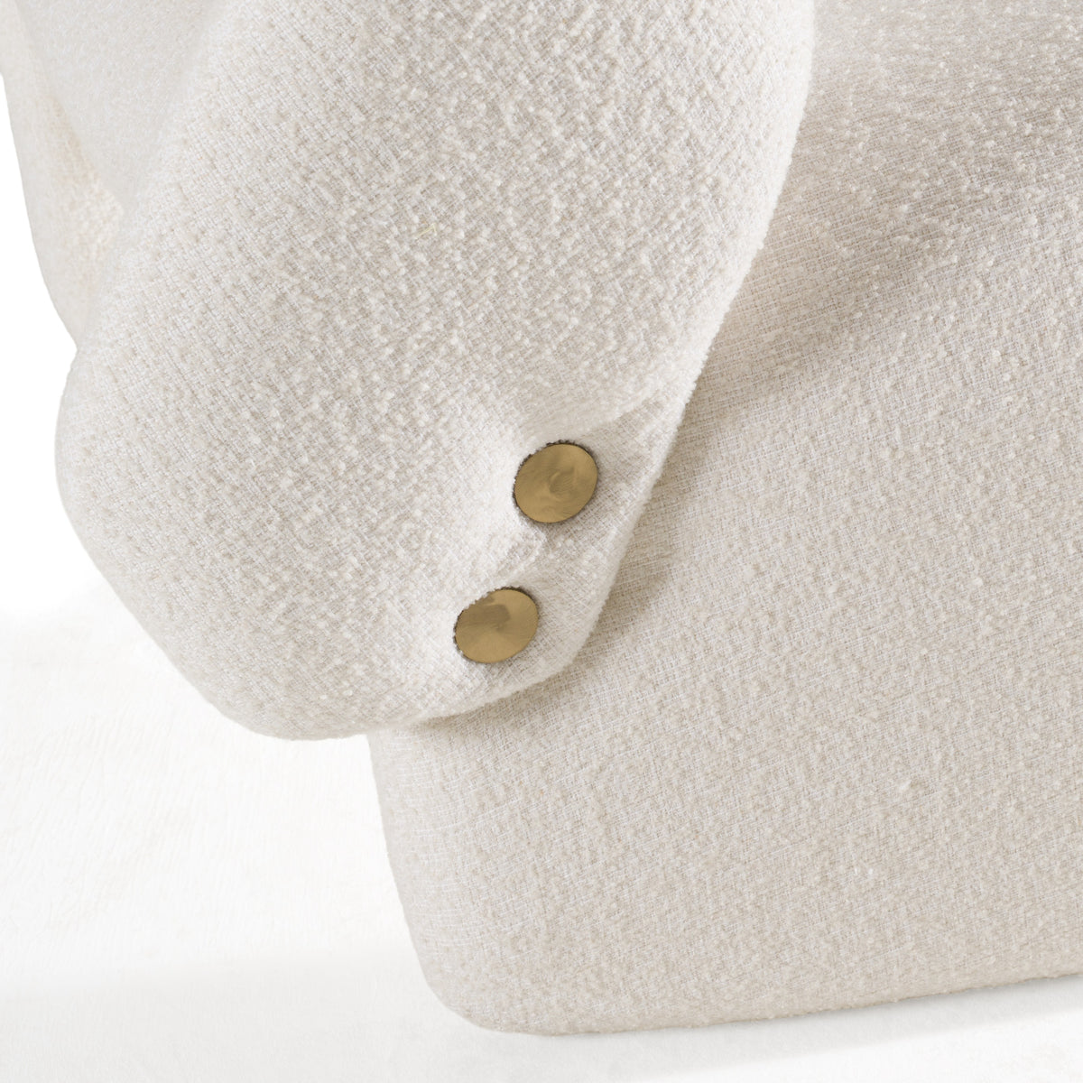 Tristan Modern Off White Fabric Accent Chair