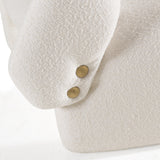 Tristan Modern Off White Fabric Accent Chair