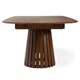 Truman Mid-Century Modern Walnut Extendable Dining Table