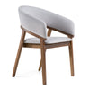 Truman Mid-Century Modern Grey + Walnut Dining Chair